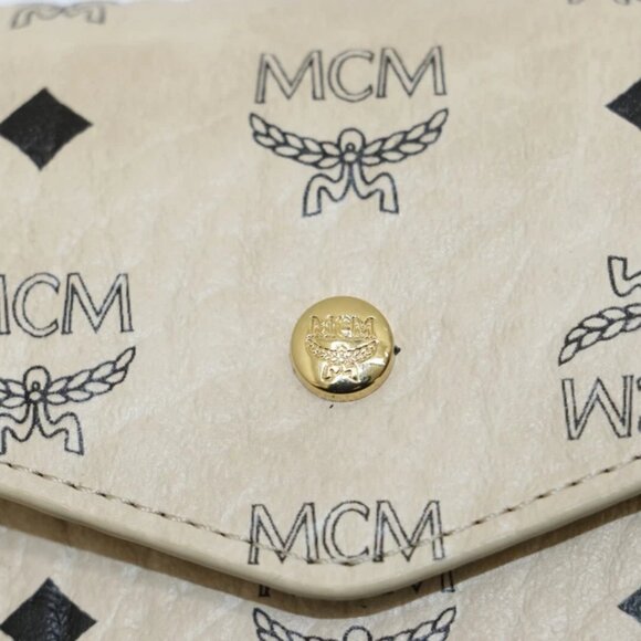 MCM Visetos Envelope Clutch - Beige - Picture 10 of 12